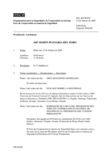 Journal of the 444th Plenary Meeting of the Forum for Security Co-operation (es)