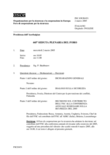 Journal of the 445th Plenary Meeting of the Forum for Security Co-operation (it)