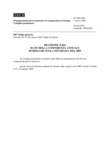 Permanent Council Decision No. 662 (it)