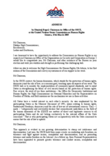 Address by OSCE Chairman-in-Office Dimitrij Rupel to the UN Commission on Human Rights