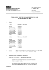 Journal of the 2005 Annual Implementation Assessment Meeting (de)