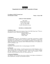 Participant information, Conference on Globalization