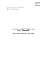 Lecture by PhDr. Jan Munk, Director of Terezín Memorial