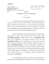 Address by Mr. Robert Badinter, Former Minister of Justice, Former President of the Consitutional Council Senator (fr)