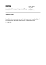 Presentation by Alan Rousso, Senior Political Counsellor, EBRD, session 2 Presentation by Alan Rousso, Senior Political Counsellor, EBRD, session 2