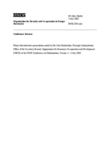 Presentation by Outi Honkatukia, Principal Administrator, Office of the Secretary General, OECD, session 3 Presentation by Outi Honkatukia, Principal Administrator, Office of the Secretary General, OECD, session 3
