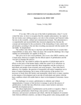 Statement by the Holy See, opening session Statement by the Holy See, opening session