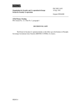 Forum for Security Co-operation Decision No. 14/95