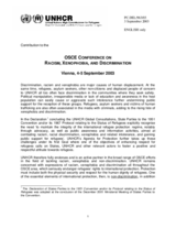 Contribution by the United Nations High Commissioner for Refugees (UNHCR)