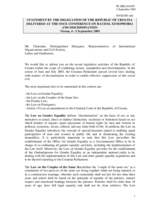 Statement by the delegation of the Republic of Croatia, session 1