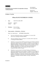 Journal of the 478th Plenary Meeting of the Permanent Council (fr)