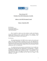 Address to the OSCE Permanent Council