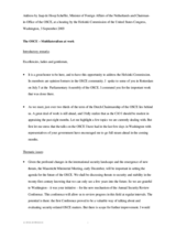 The OSCE - Multilateralism at work