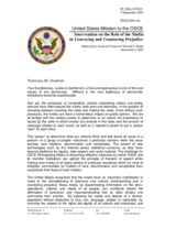 Intervention by Lieutenant Governor Michael S. Steele, delegation of the United States, session 4