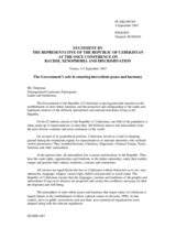 Statement by the delegation of Uzbekistan, session 1