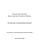 The importance of the parliamentary dimension
