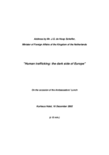 Human trafficking: the dark side of Europe