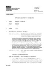 Journal of the 397th Plenary Meeting of the Permanent Council (de)