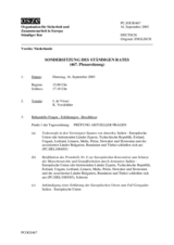 Journal of the 467th Special Plenary Meeting of the Permanent Council (de)