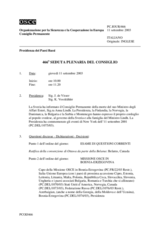 Journal of the 466th Plenary Meeting of the Permanent Council (it)