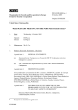 Journal of the 402nd Plenary Meeting of the Forum for Security and Co-operation/Corrected reissue