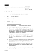 Journal of the 461st Plenary Meeting of the Permanent Council (it)