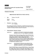 Journal of the 460th Plenary Meeting of the Permanent Council