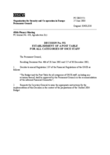 Permanent Council Decision No. 551