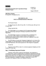 Permanent Council Decision No. 553