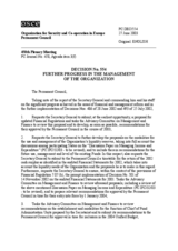 Permanent Council Decision No. 554