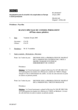 Journal of the 457th Special Plenary Meeting of the Permanent Council (fr)