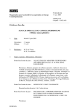 Journal of the 456th Special Plenary Meeting of the Permanent Council (fr)