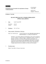 Journal of the 455th Special Plenary Meeting of the Permanent Council (fr)