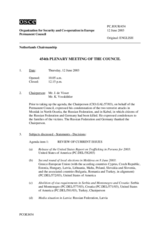 Journal of the 454th Plenary Meeting of the Permanent Council