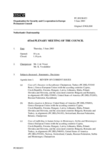Journal of the 453rd Plenary Meeting of the Permanent Council