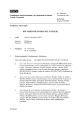 Journal of the 453rd Plenary Meeting of the Permanent Council (es)