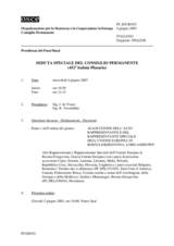Journal of the 452nd Special Plenary Meeting of the Permanent Council (it)