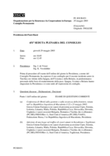 Journal of the 451st Plenary Meeting of the Permanent Council (it)