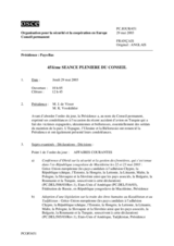 Journal of the 451st Plenary Meeting of the Permanent Council (fr)