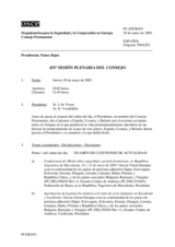 Journal of the 451st Plenary Meeting of the Permanent Council (es)