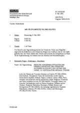 Journal of the 449th Plenary Meeting of the Permanent Council (de)