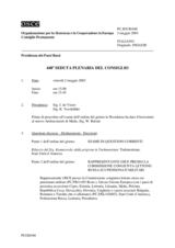 Journal of the 448th Plenary Meeting of the Permanent Council (it)