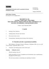 Permanent Council Decision No. 541