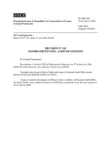 Permanent Council Decision No. 543 (es)