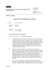 Journal of the 445th Plenary Meeting of the Permanent Council (fr)