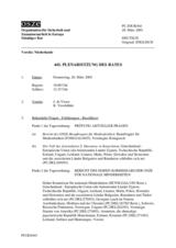 Journal of the 441st Plenary Meeting of the Permanent Council (de)