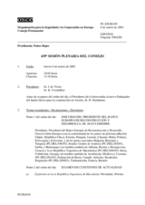 Journal of the 439th Plenary Meeting of the Permanent Council (es)