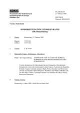 Journal of the 438th Special Plenary Meeting of the Permanent Council (de)