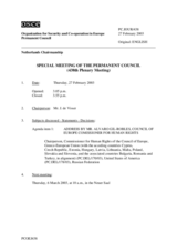 Journal of the 438th Special Plenary Meeting of the Permanent Council