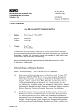 Journal of the 434th Plenary Meeting of the Permanent Council (de)